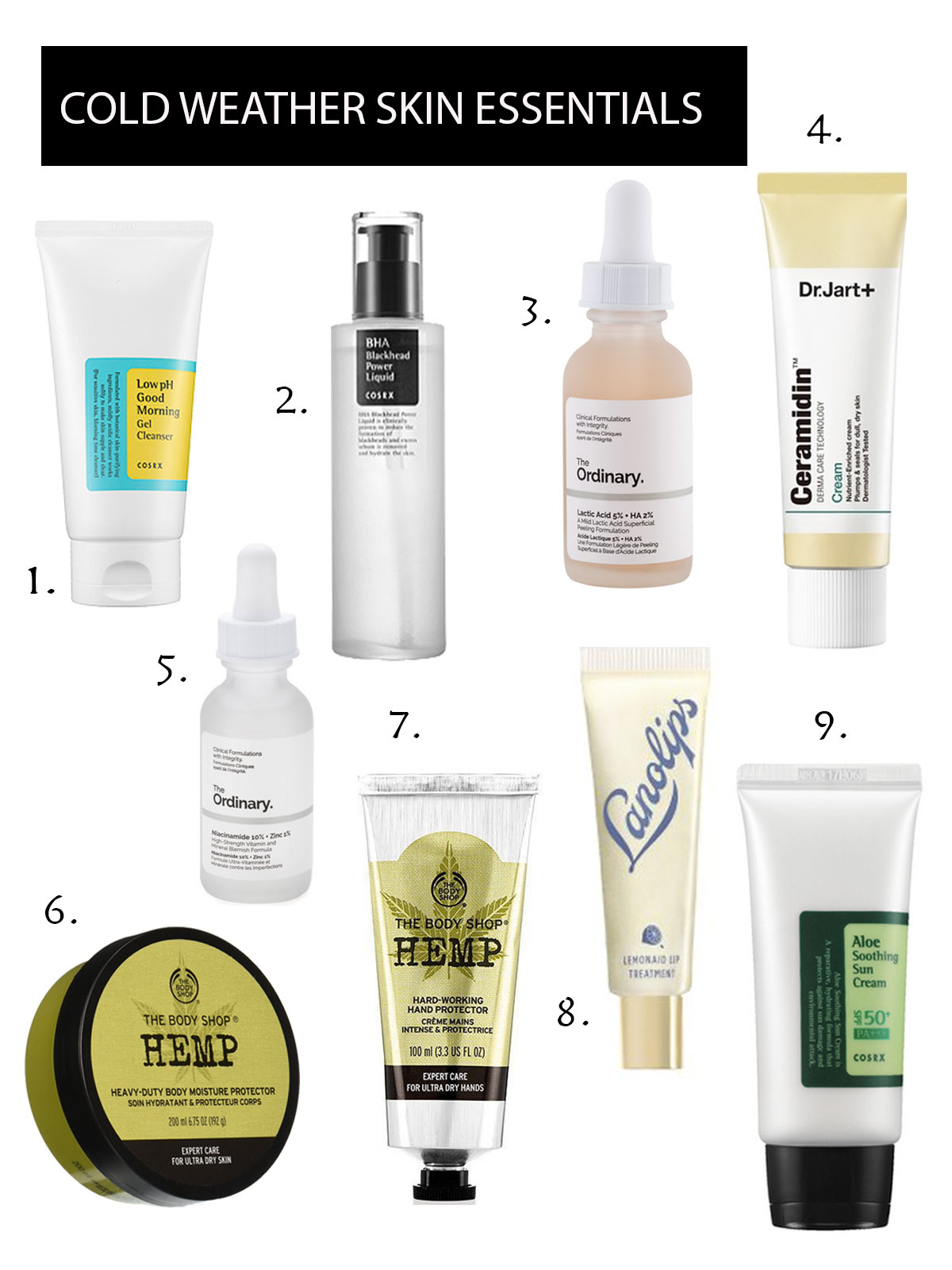 10 Cold Weather Beauty Essentials