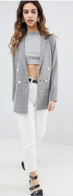 grey plaid blazer spring summer fashion - 6 Spring Summer Fashion Trends to add to your wardrobe