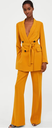mustard trouser suit spring summer styles - 6 Spring Summer Fashion Trends to add to your wardrobe