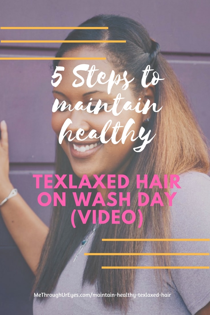 5 Steps to maintain Healthy Texlaxed hair on wash day - 5-Steps to maintain Healthy Texlaxed hair on wash day [video]