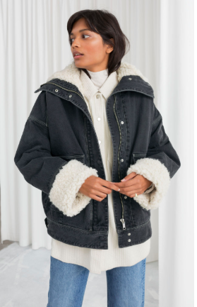 denim shearling coat andotherstories - The Fashion Edit - 8 of the BEST Fall Coats