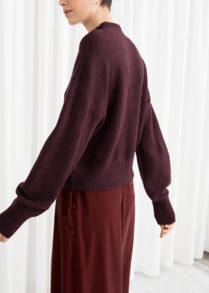 and other stories Mock Neck Sweater burgandy 300x420 - The Fashion Edit - 12 of the best New In